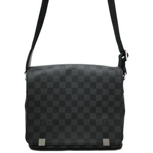 Louis Vuitton Damier Graphite Black District Shoulder Bag